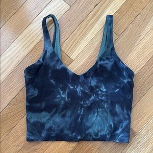 Lululemon Tie Dye Blue-Green Crop Top – Size 4